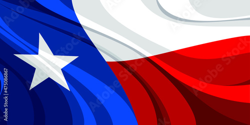 Texas state flag of the United States of America