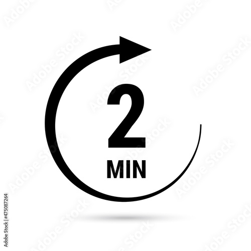Isolated illustration with timer.