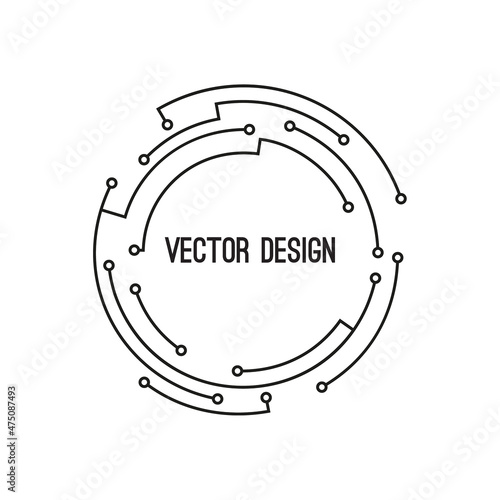 Abstract circle banner