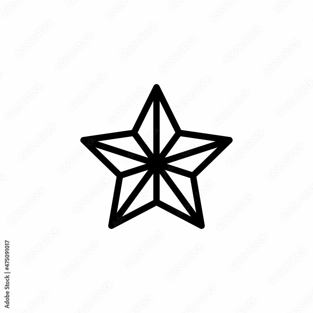 Fototapeta premium Christies Star icon in vector. Logotype