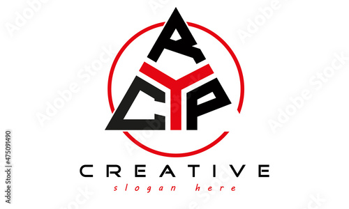 emblem badge with wings CRP letter logo design vector, business logo, icon shape logo, stylish logo template