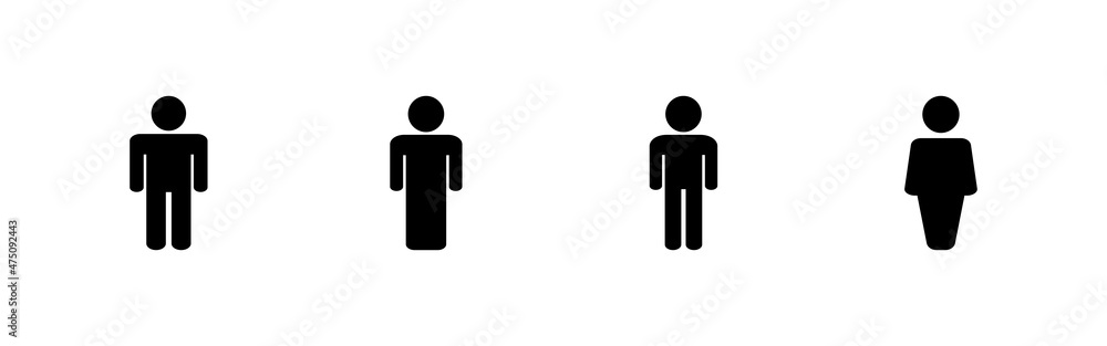 Man icons set. male sign and symbol. human symbol Man icons set. male sign and symbol. human symbol