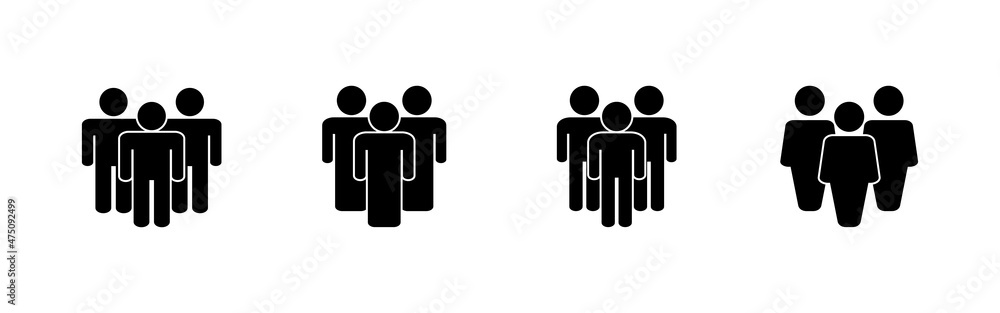 people icons set. person sign and symbol. User Icon vector people icons set. person sign and symbol. User Icon vector