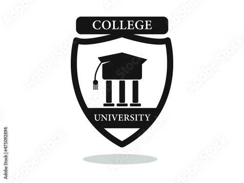 University logo or education logo concept vector illustration. University logo design template.