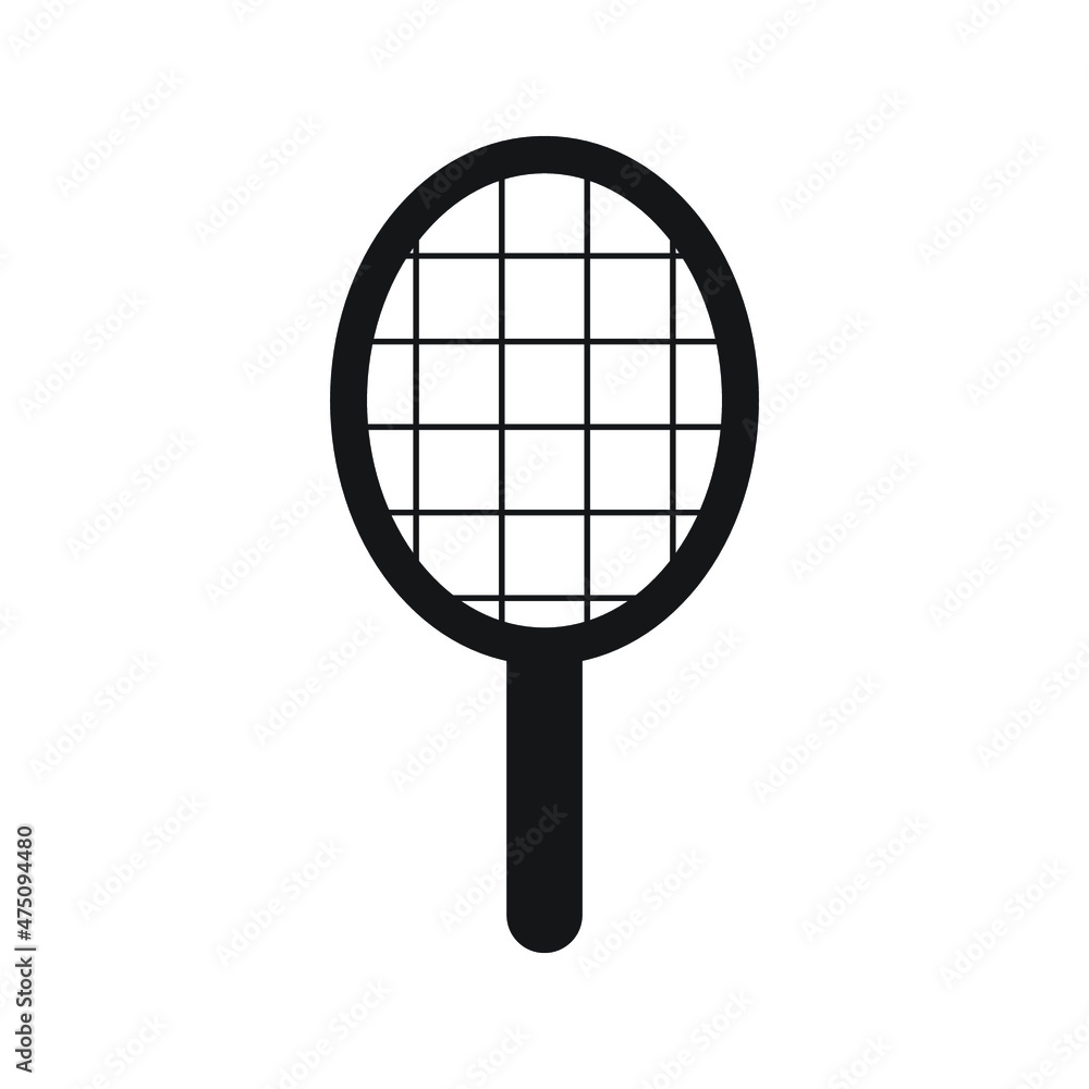 tennis racket, badminton racket vector line for web, presentation, logo, Icon Symbol. tennis racket, badminton racket vector line for web, presentation, logo, Icon Symbol.