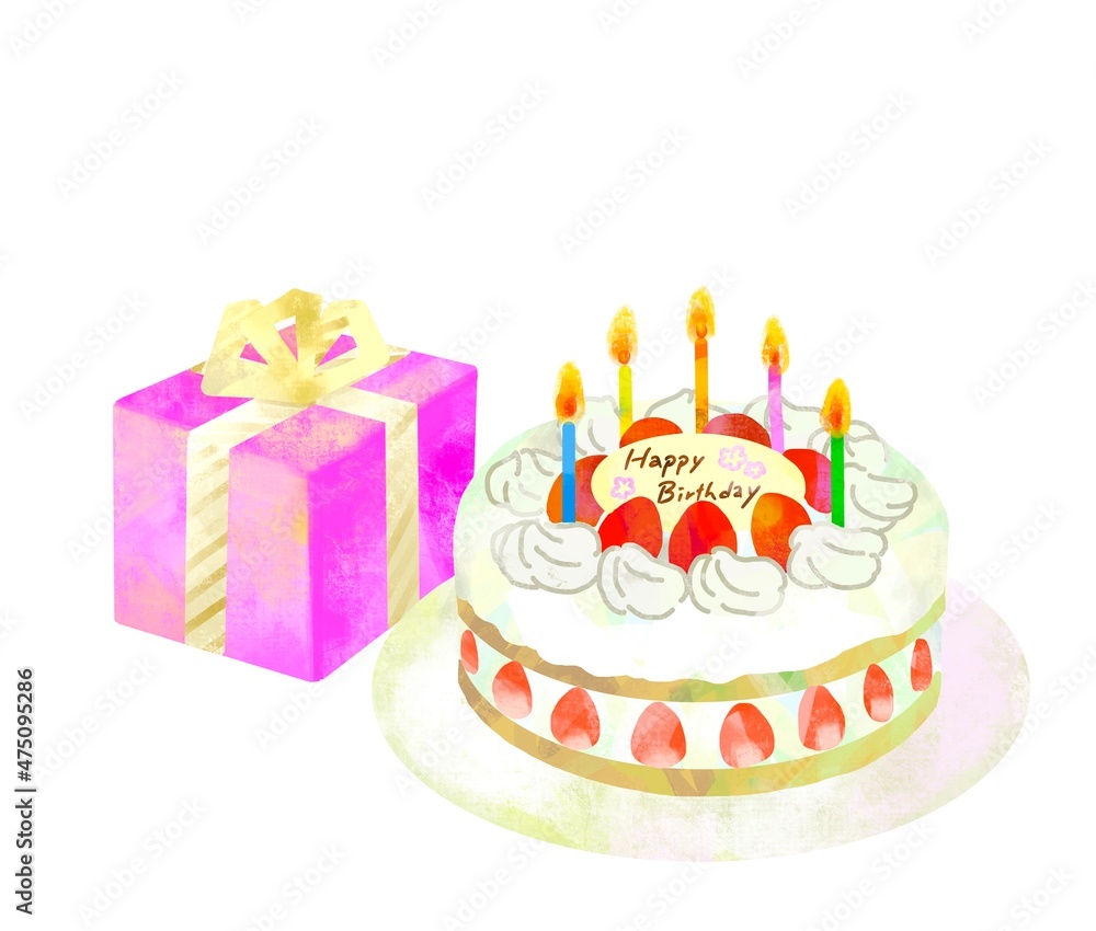 誕生日 ケーキとプレゼント 誕生日 ケーキとプレゼント