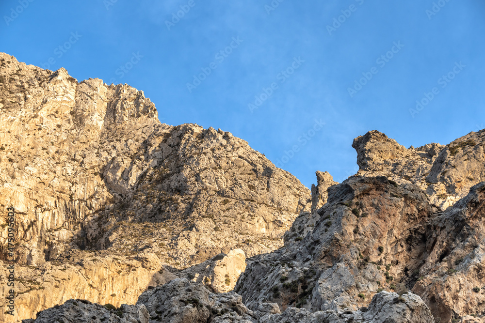 The Kourtaliotiko (Asomatos) Gorge, Southwestern Crete, Greece