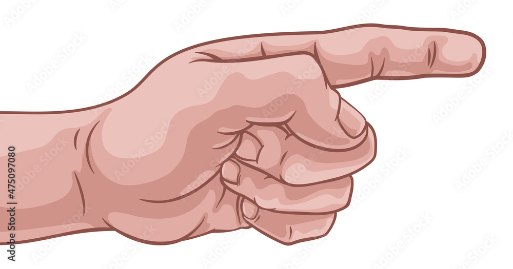 Hand Pointing Finger Comic Book Pop Art Cartoon Hand Pointing Finger Comic Book Pop Art Cartoon