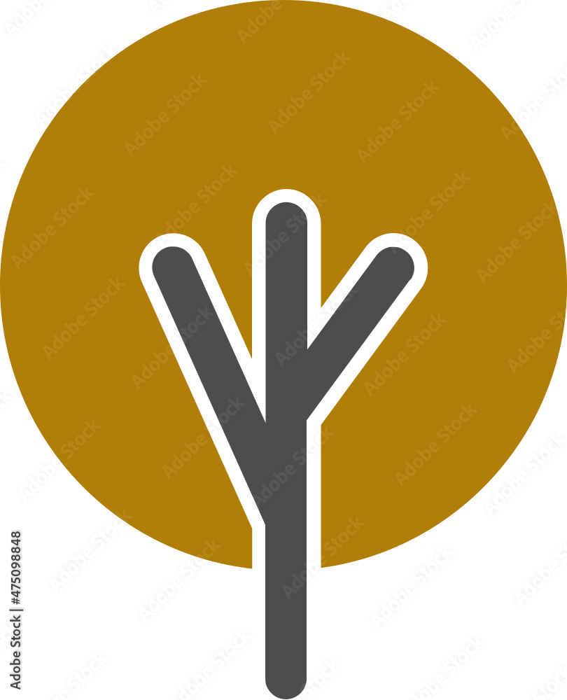 Tree icon cute logo design Tree icon cute logo design