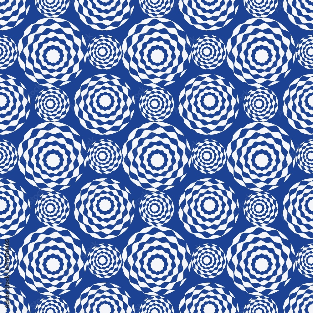 Blue-white abstract pattern as a background for printing..Regular seamless pattern with different shapes. Repeating texture. Blue-white abstract pattern as a background for printing..Regular seamless pattern with different shapes. Repeating texture.