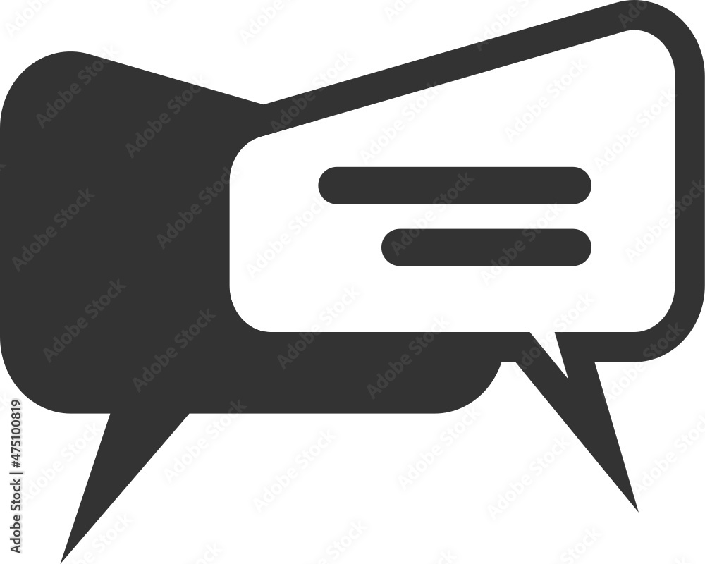 Chat and Speech Bubble icon Chat and Speech Bubble icon