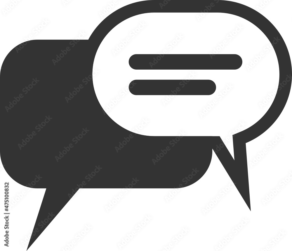 Chat and Speech Bubble icon Chat and Speech Bubble icon