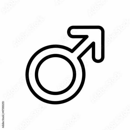 Male Sign icon in vector. Logotype