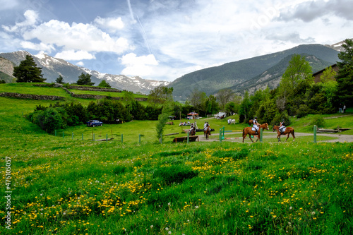 principallity of andorra spring landscapes and villages