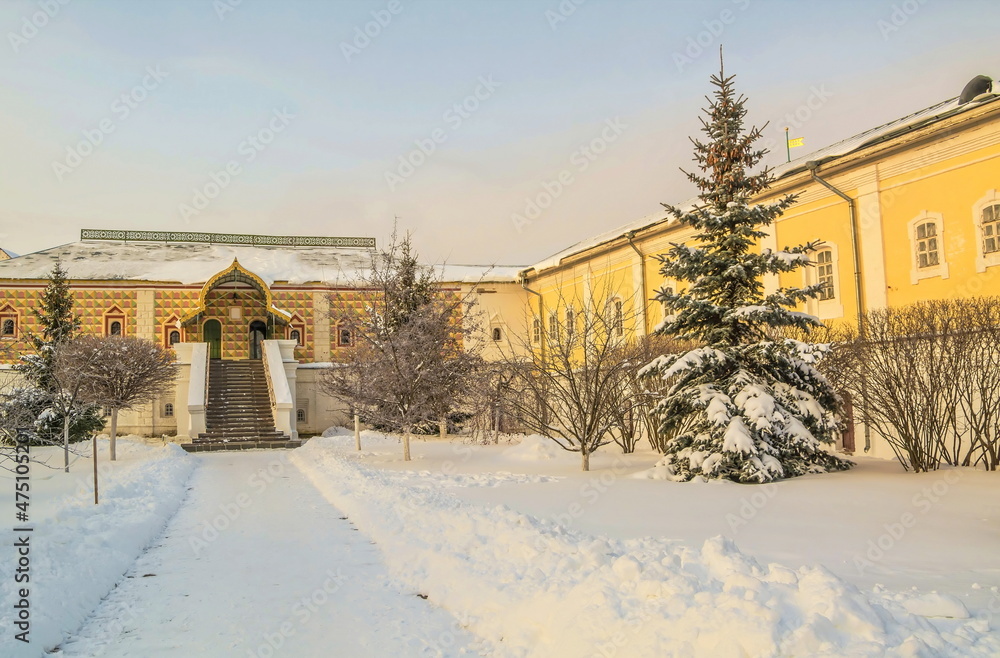 Gold ring of Russia. Ipatiev Monastery in winter Kostroma