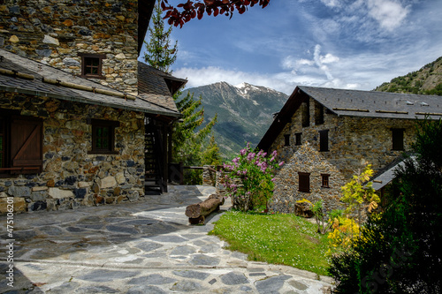 principallity of andorra spring landscapes and villages photo