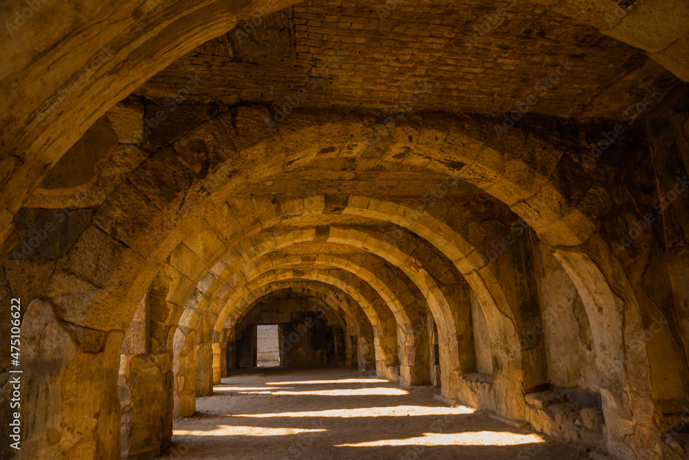 IZMIR, TURKEY: Vaulted chambers of the ancient Agora in Izmir. IZMIR, TURKEY: Vaulted chambers of the ancient Agora in Izmir.