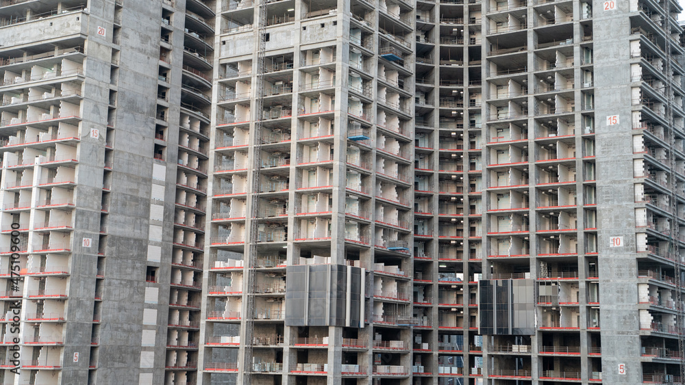 View of multi story building construction in qatar View of multi story building construction in qatar
