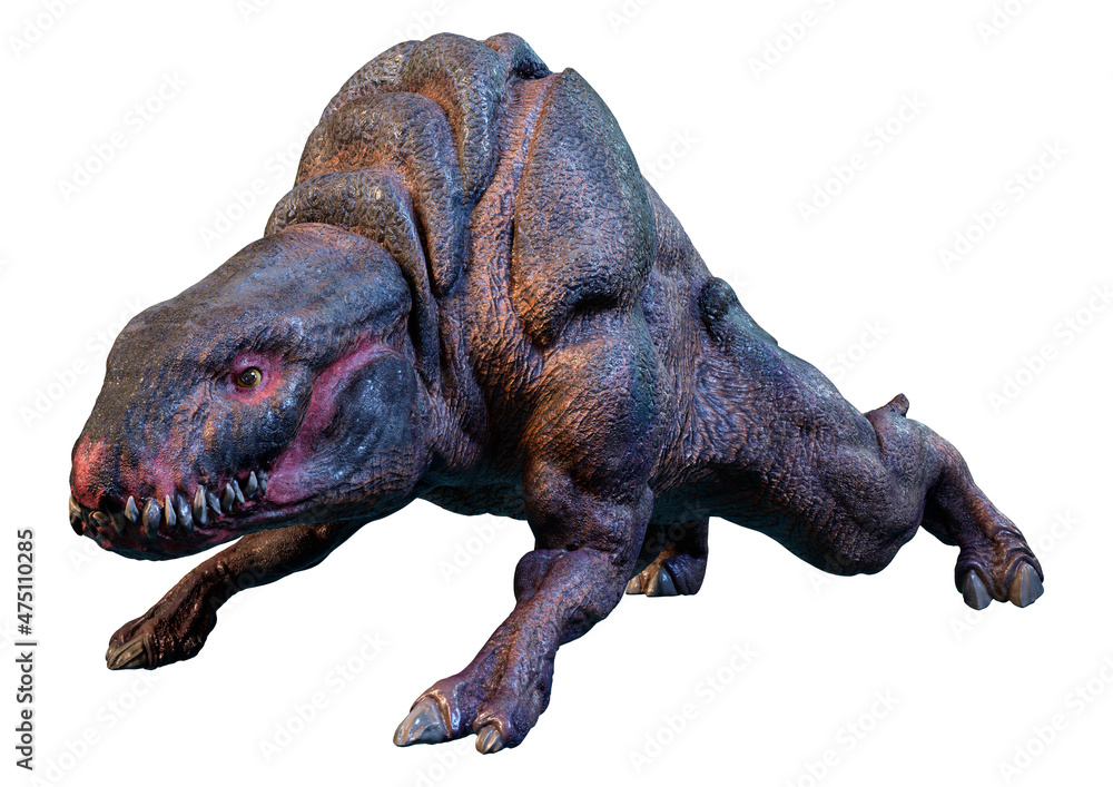 Obraz premium 3D Rendering Fantasy Creature on White