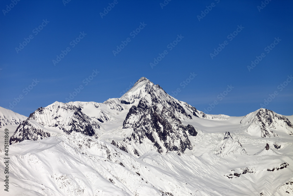 Snow covered mountains