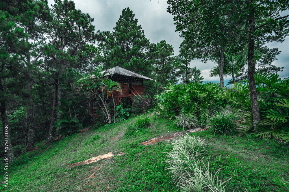 Camping ground in Dominical republic rain time Camping ground in Dominical republic rain time