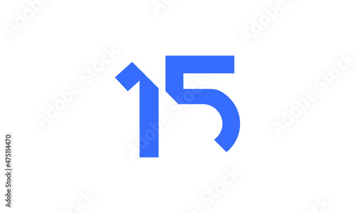 15 New Number Unique Cut Modern Logo Free Download 15 New Number Unique Cut Modern Logo - GFXLoad