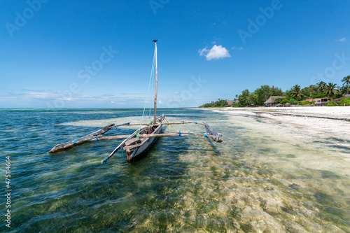 Matemwe Beach on the northeastern coast of Zanzibar Island is perfectly situated opposite the spectacular diving and snorkelling reefs of the Mnemba photo