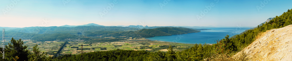 Panoramic shot of Akyaka bay view