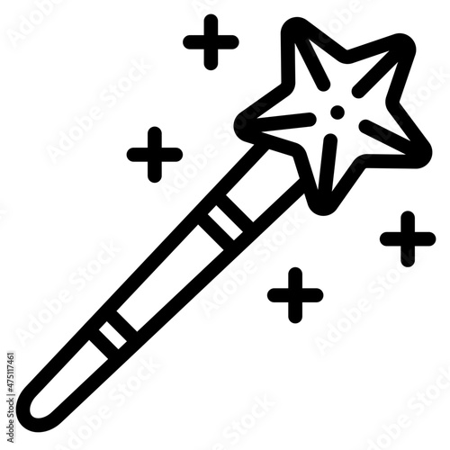 magic wand outline icon
