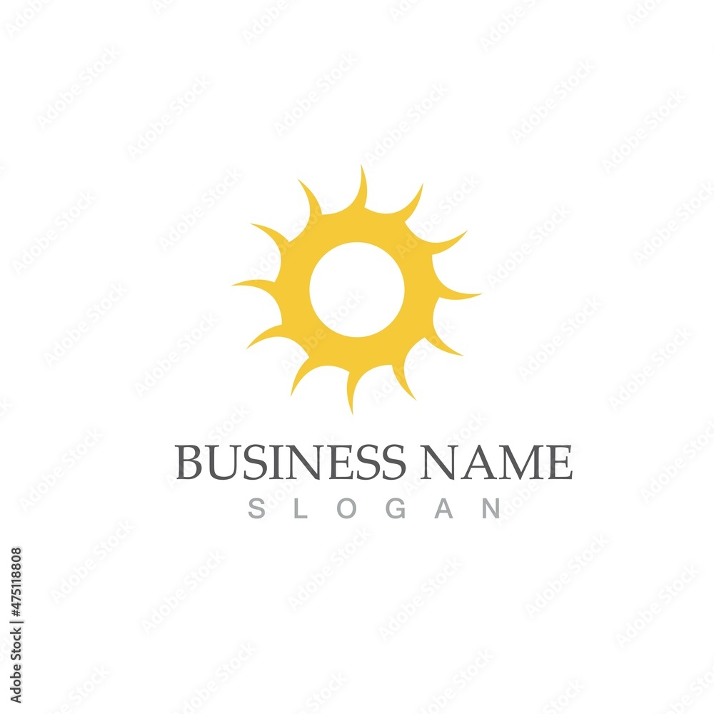 Sun Vector illustration Icon Logo Sun Vector illustration Icon Logo