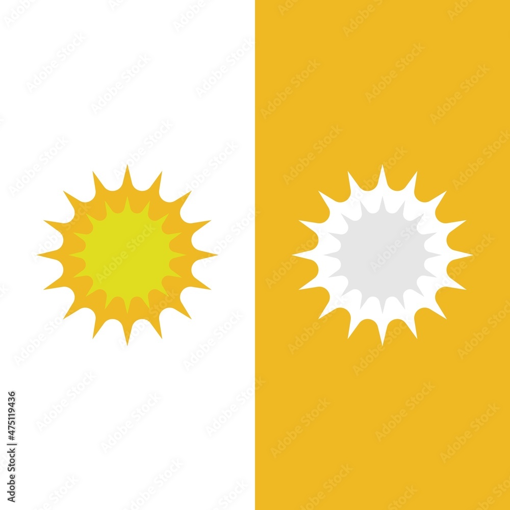 Fototapeta premium Sun Vector illustration Icon Logo