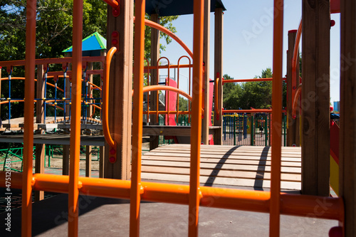 Empty children playground. Kids playground.