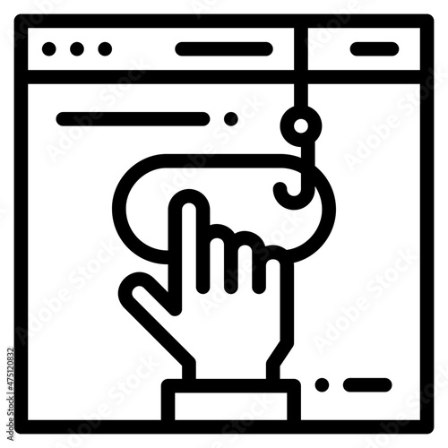clickbait outline icon