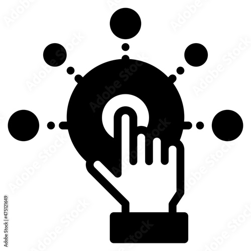 interactive glyph icon