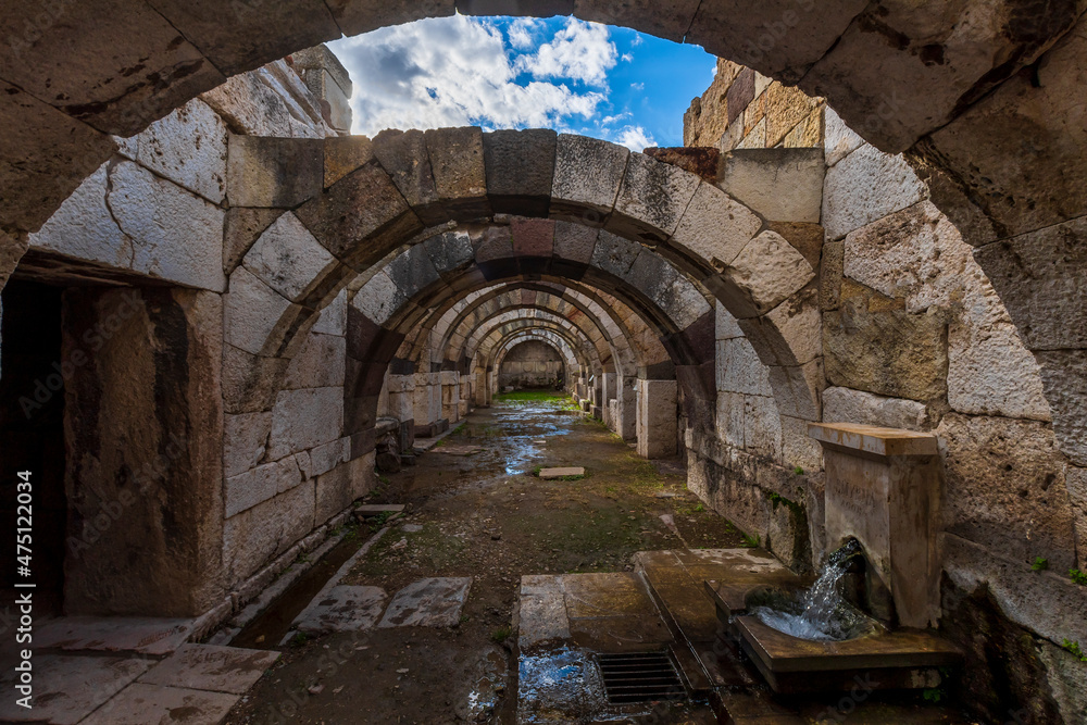 Naklejka premium Agora of The ancient city of Smyrna in Izmir
