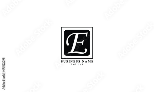 LEF, FE, Abstract initial monogram letter alphabet logo design
