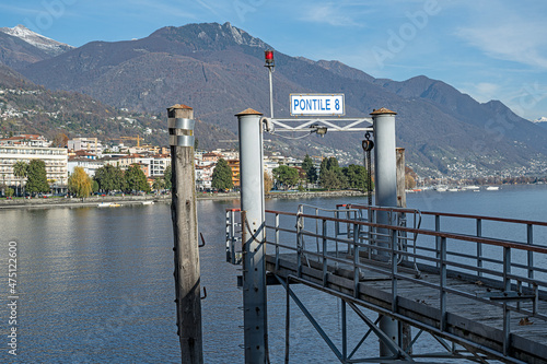 Schiffsstation bei Locarno, Kt. Tessin, Schweiz photo