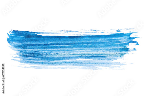 abstract acrylic watercolor paint brush stroke texture isolated on white background for logo and banner. design, creative, and illustration.