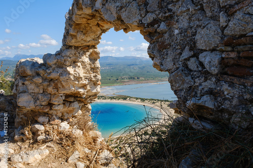 Fototapeta Naklejka Na Ścianę i Meble -  Voidokilia Beach in Greece is one the best beaches in the world