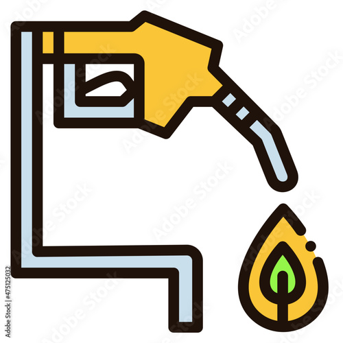 biofuel filled outline icon