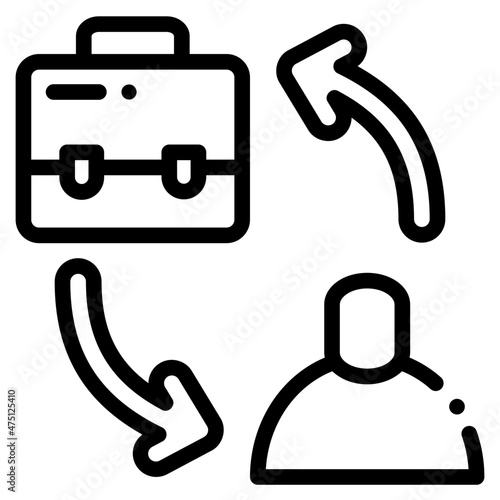 b2c outline icon