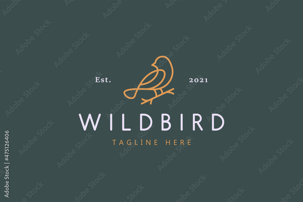 Wild Bird Nature Life Illustration Logo