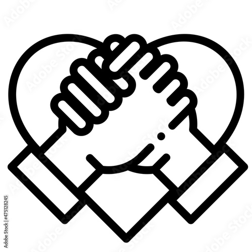 brotherhood outline icon