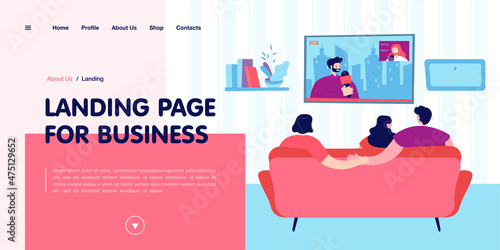 Boyfriend secretly cheating on girlfriend. Couple with friend watching news on sofa, man holding hands with other woman flat vector illustration. Betrayal, cheating concept for banner, website design