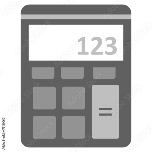 calculator on black and white