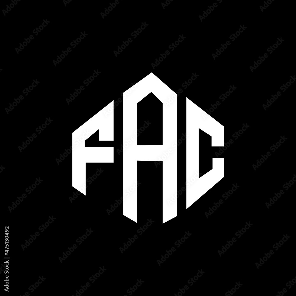 FAC letter logo design with polygon shape. FAC polygon and cube shape logo design. FAC hexagon vector logo template white and black colors. FAC monogram, business and real estate logo. FAC letter logo design with polygon shape. FAC polygon and cube shape logo design. FAC hexagon vector logo template white and black colors. FAC monogram, business and real estate logo.