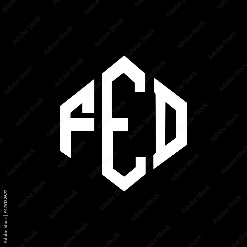 FED letter logo design with polygon shape. FED polygon and cube shape logo design. FED hexagon vector logo template white and black colors. FED monogram, business and real estate logo. FED letter logo design with polygon shape. FED polygon and cube shape logo design. FED hexagon vector logo template white and black colors. FED monogram, business and real estate logo.