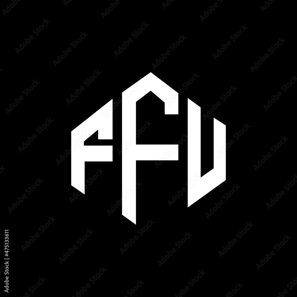 FFU letter logo design with polygon shape. FFU polygon and cube shape logo design. FFU hexagon vector logo template white and black colors. FFU monogram, business and real estate logo. FFU letter logo design with polygon shape. FFU polygon and cube shape logo design. FFU hexagon vector logo template white and black colors. FFU monogram, business and real estate logo.