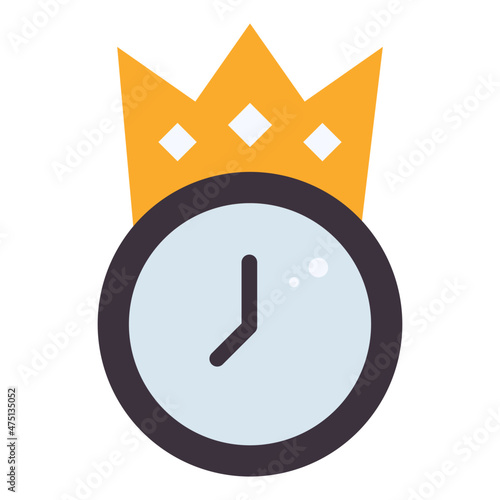 prime time flat icon