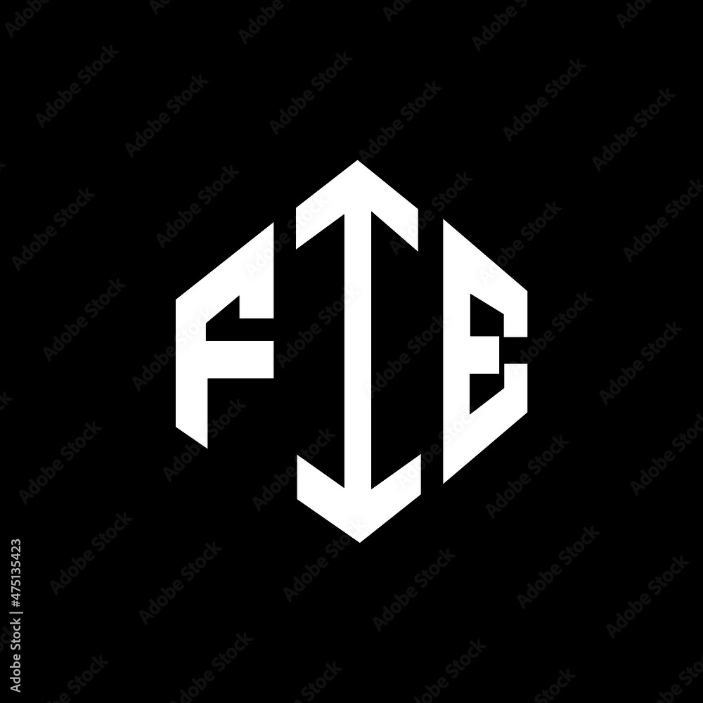 FIE letter logo design with polygon shape. FIE polygon and cube shape logo design. FIE hexagon vector logo template white and black colors. FIE monogram, business and real estate logo. FIE letter logo design with polygon shape. FIE polygon and cube shape logo design. FIE hexagon vector logo template white and black colors. FIE monogram, business and real estate logo.